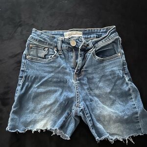 Ashley Mason Frayed Hem Jean Shorts